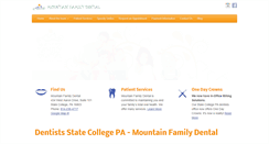 Desktop Screenshot of mountainfamilydental.com